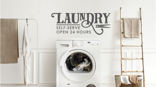 Transform Your Laundry Room: Stylish and Affordable Laundry Vinyl Wall Decals