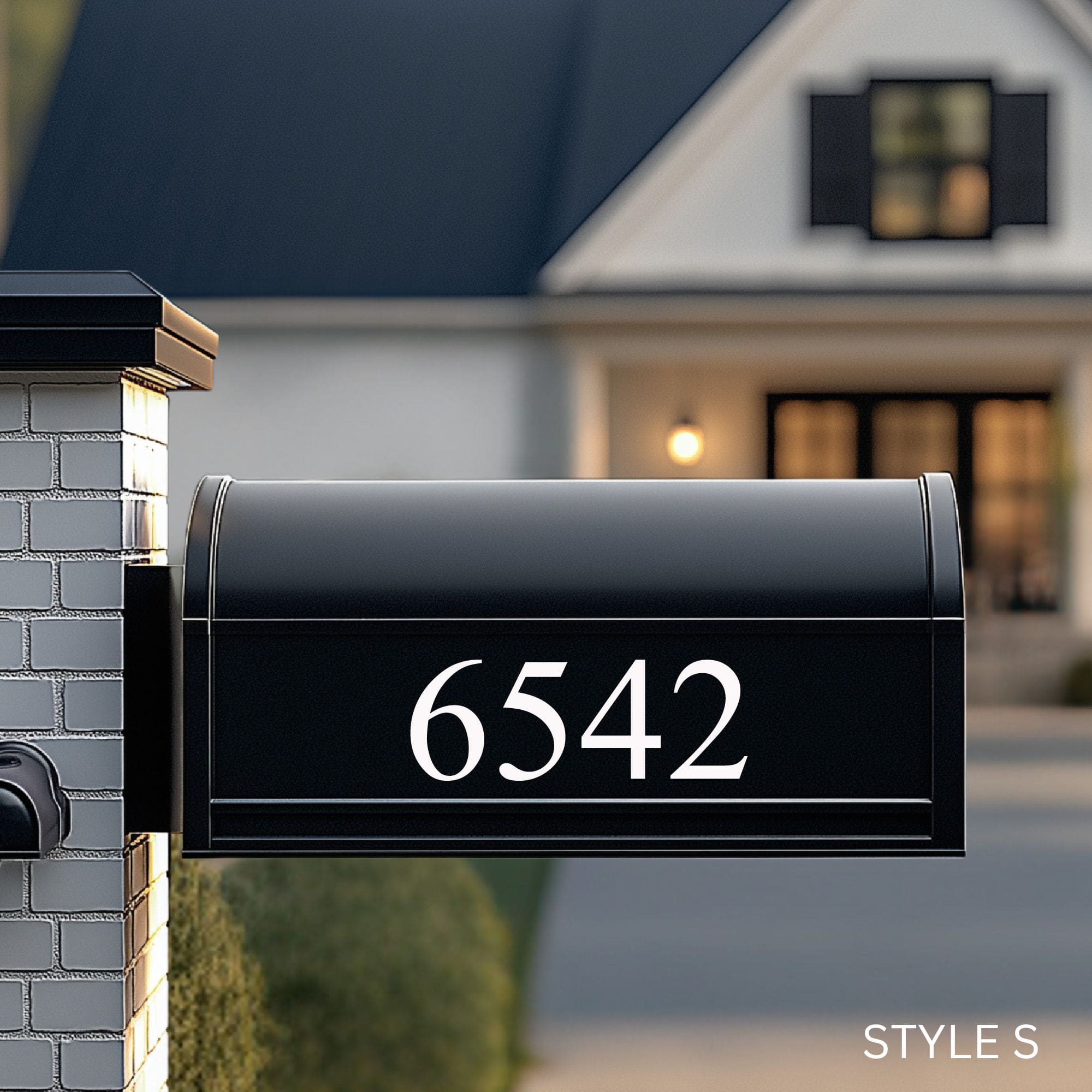 Custom reflective mailbox numbers for homes and businesses