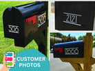 Durable modern mailbox number stickers for long-lasting results