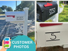 Weatherproof modern mailbox numbers for durability