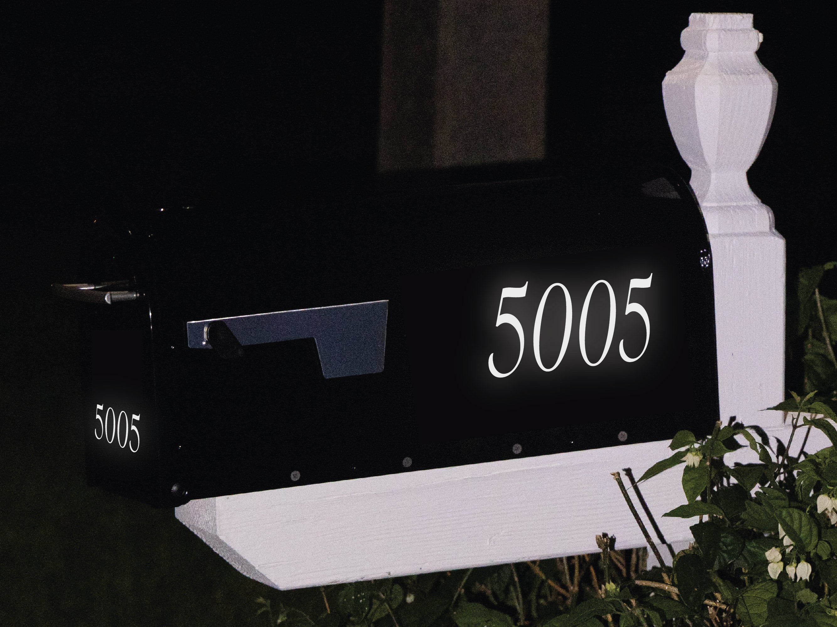 Reflective Mailbox Decals - Visible & Stylish | Custom Fonts & Colors - Eastcoast Engraving