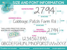 Address mailbox decals with customizable fonts and colors.