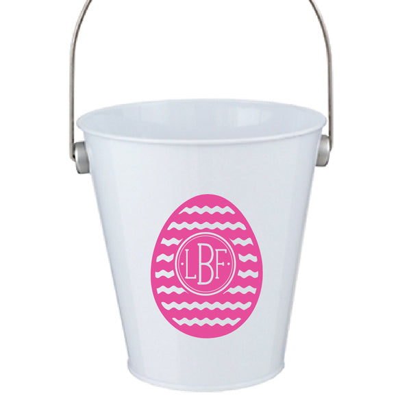 Chevron Easter Egg Monogram Vinyl Decal, personalized 3.5 x 3.5 inch holiday sticker for tumblers, cups, and laptops