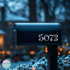 Custom vinyl house address decals for homes and mailboxes