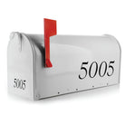 Custom vinyl mailbox numbers for curb appeal