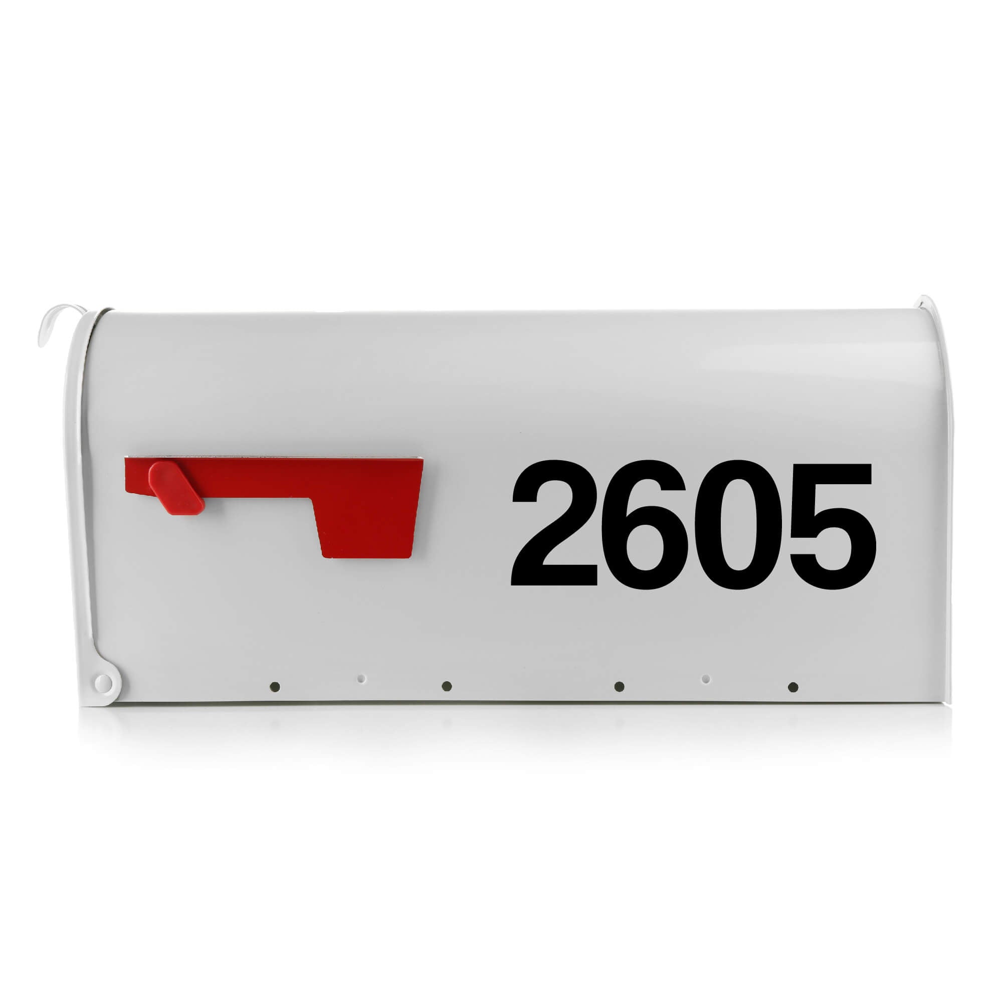 Weatherproof number stickers with fade-resistant design