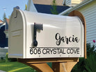 Custom mailbox sticker enhancing residential mailbox visibility