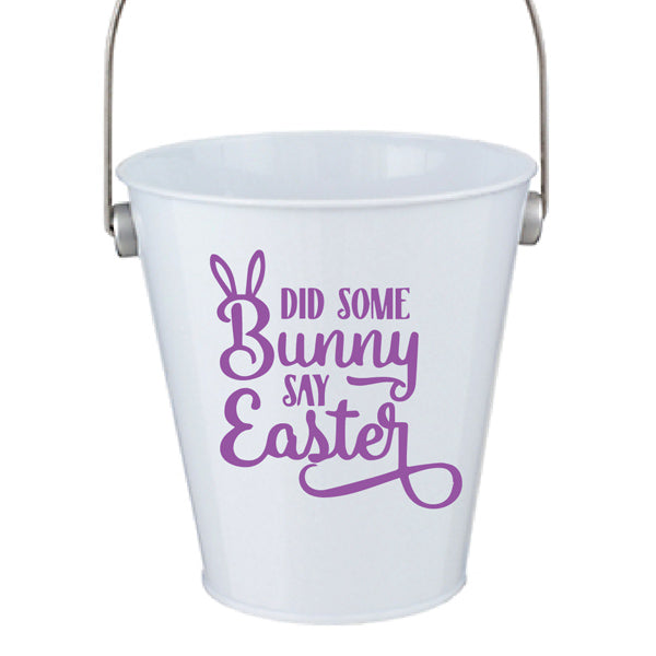 Did Some Bunny Say Easter vinyl decal, 3.35 x 3.35 inch festive sticker for tumblers, mugs, and laptops