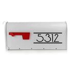 Peel-and-stick modern mailbox decals for curb appeal