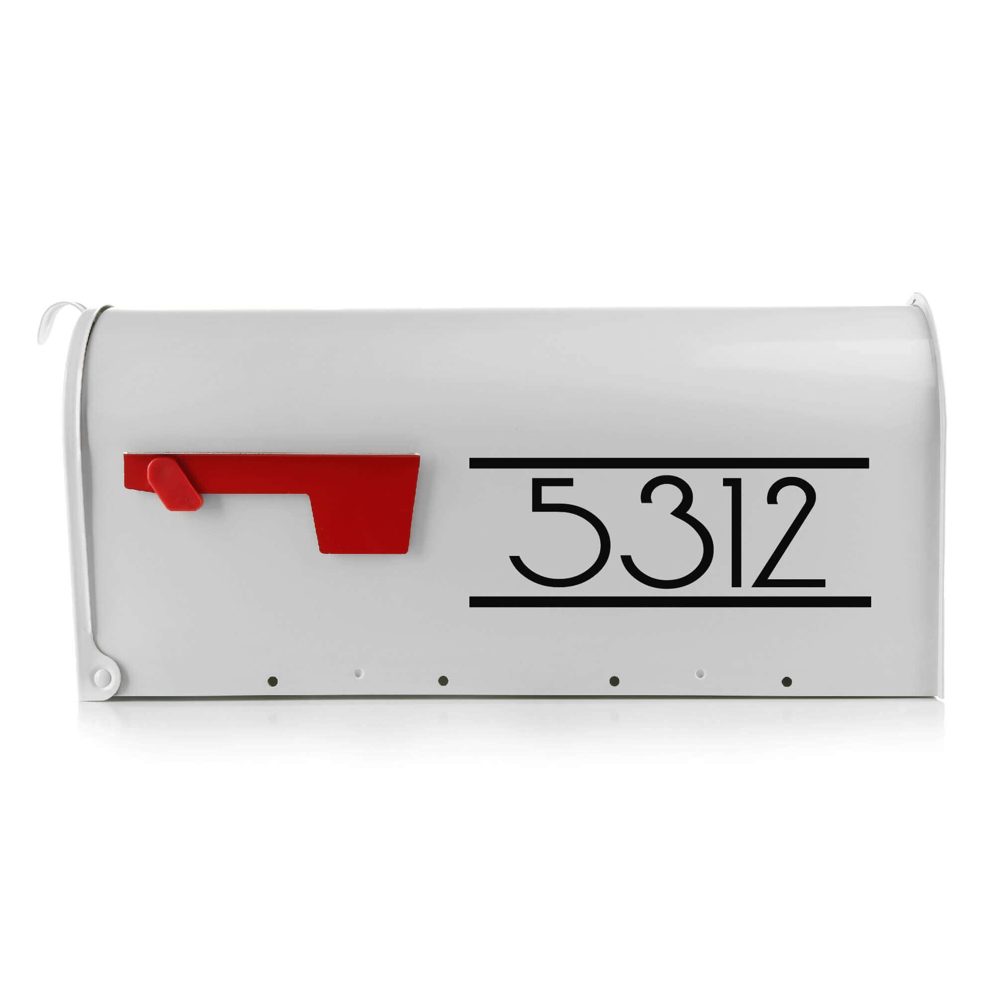 Peel-and-stick modern mailbox decals for curb appeal