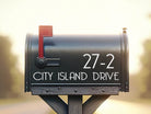 Easy-to-apply mailbox address stickers for personalized designs