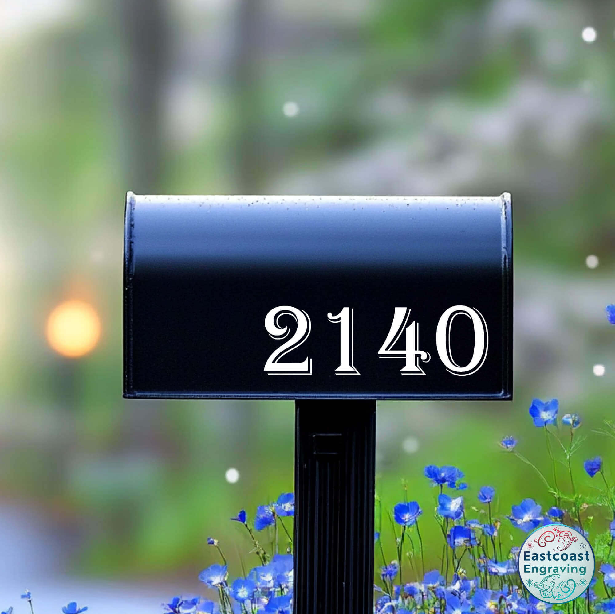 Custom color options for mailbox numbers – 20+ colors available