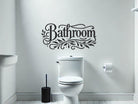 Leafy Bathroom Wall Decal, waterproof vinyl decor with natural design