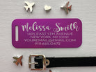 Custom Script Luggage Tag - Chic & Legible Travel ID - Eastcoast Engraving