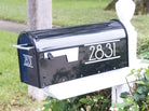 Modern Font Reflective Mailbox Sticker for Daytime and Nighttime Use