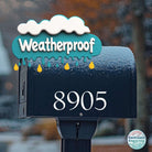 Premium mailbox number decals resistant to weather.