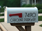 Stylish mailbox number decals with customizable options