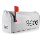 Vinyl house address numbers for mailbox and home