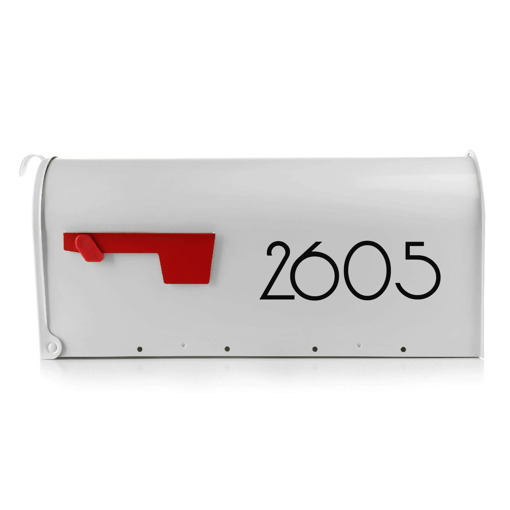 Vinyl address decals for mailbox sides and doors