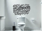 Vinyl Wall Sticker for Bathrooms, bold waterproof wall decor in multiple sizes