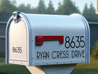 Weatherproof custom mailbox lettering for home style