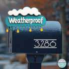 Easy-to-apply modern mailbox numbers for home exterior