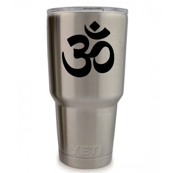 OM Vinyl Decal, 3.35 x 3.35 inch personalized spiritual sticker for tumblers, laptops, and notebooks